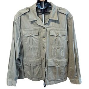 Womens 2XL Vintage Boyt Harness Co Outdoor Game Hunting Jacket Safari Pockets